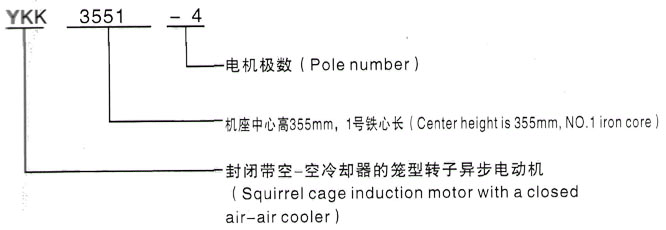 YKK系列(H355-1000)高压YKK4500-4三相异步电机西安泰富西玛电机型号说明